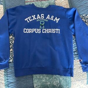 Champion Blue Texas A&M Crewneck